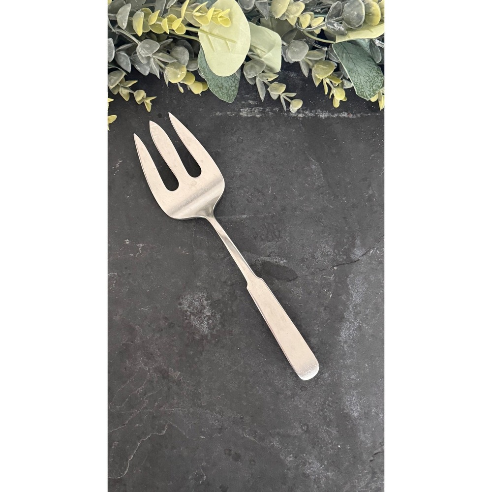 Heritage Lauffer Towle Cold Meat Serving Fork Stainless mid century modern 18/8